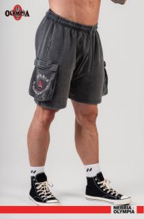 Nebbia Washed Loose Fit Cargo rövidnadrág
 LEGACY 787 - black (XL) - NEBBIA