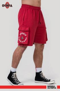 Nebbia Washed Loose Fit Cargo rövidnadrág
 LEGACY 787 - red (L) - NEBBIA