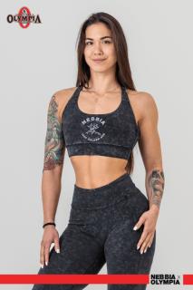 Nebbia Washed Medium-Support Sportmelltartó GOLDEN AGE 778 - black (L) - NEBBIA