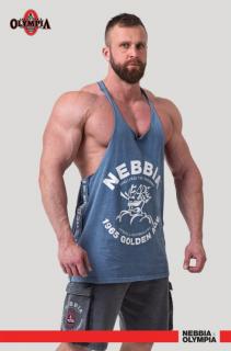 Nebbia Washed Muscle Back Stringer GOLDEN AGE 791 - blue (M) - NEBBIA