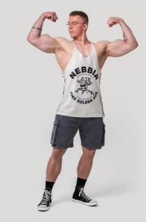 Nebbia Washed Muscle Back Stringer GOLDEN AGE 791 - light grey (L) - NEBBIA