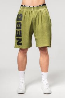 Nebbia Washed-off Gym Rövidnadrág NO BS 367 - green (XL) - NEBBIA