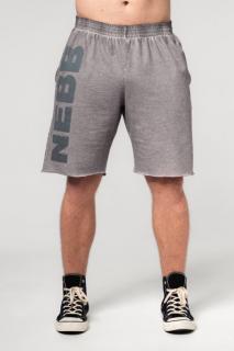Nebbia Washed-off Gym Rövidnadrág NO BS 367 - light grey (L) - NEBBIA