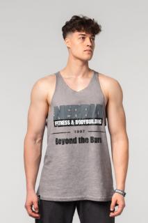 Nebbia Washed-off Oversized Stringer MAX OUT 359 - light grey (M) - NEBBIA