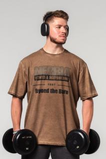 Nebbia Washed-off Oversized T-shirt HERITAGE 355 - light brown (XL) - NEBBIA