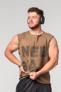 Nebbia Washed-off Tank Top BEASTIN´ 361 - light brown (L) - NEBBIA