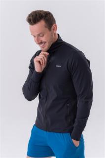 Nebbia Zip-up sportdzseki oldalzsebekkel Control 332 - FEKETE (XL) - NEBBIA