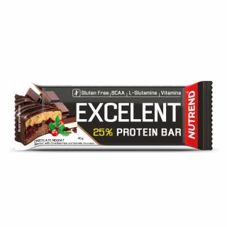 Nutrend EXCELENT DOUBLE BAR - 40 g (nugát áfonyával) - Nutrend