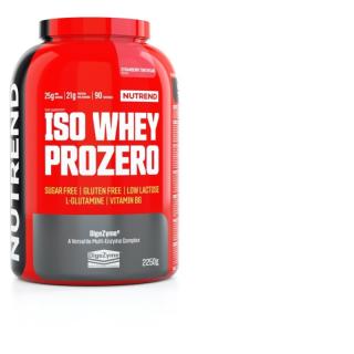 Nutrend ISO WHEY PROZERO - 2250 g (epres sajttorta) - Nutrend