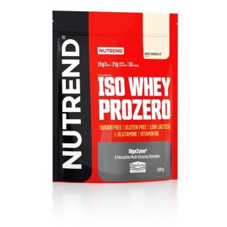 Nutrend ISO WHEY PROZERO - 500 g (Fehér csokoládé) - Nutrend