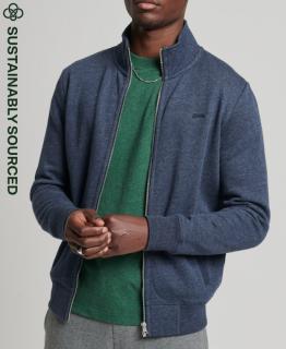 Superdry férfi pulóver Organic Cotton Vintage Logo Zip - sötétkék (L) - Superdry