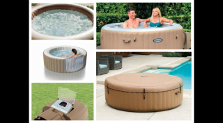 Masszázsmedence, 6 személyes Mobil Jacuzzi PureSpa Bubble by INTEX 28428