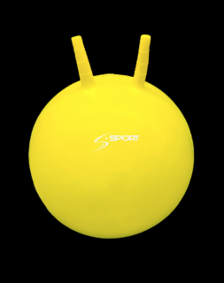Ugráló labda, 45 cm, sárga - S-SPORT