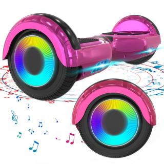 MegaMotion A03 Hoverboard - Chrome Rose Red + Bluetooth