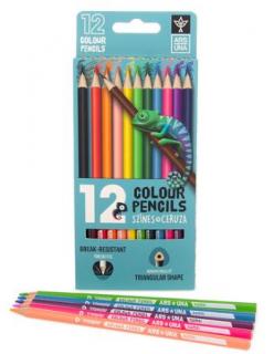 12 darab háromszögletû színes ceruza