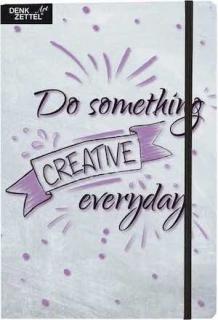 A/5 napló, vonalas, Denkzettel Art: Do something creative everyday