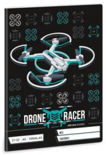 A/5 vonalas füzet, 21-32, Drone Racer
