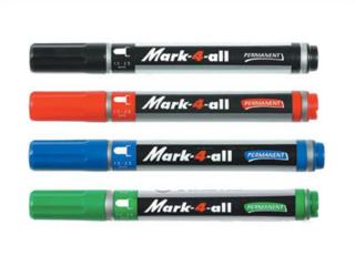 Alkoholos marker, 1,5-2,5 mm, kúpos, "Mark-4-all", kék