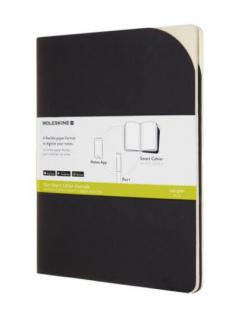 cahier 2 darab papertablet, XL, sima, Fekete