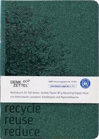 Denkzettel Eco napló, A5, zöld, ponthálós