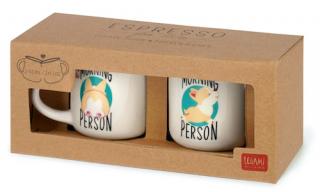 Legami porcelán bögre szett 2db-os, 50ml, Corgi