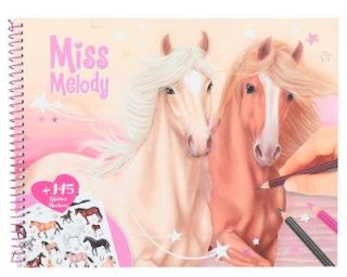 Miss Melody színező könyv, Horses