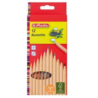 Színes ceruza 12 szín, hatszögletû, natúrfa