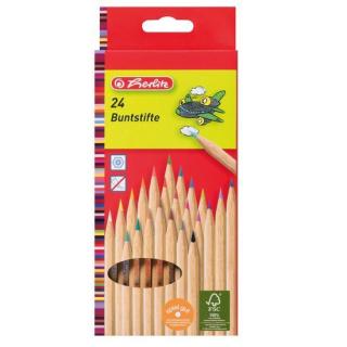 Színes ceruza 24 szín, hatszögletû, natúrfa