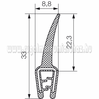 Kombinált profil 5603  1-2,5 mm