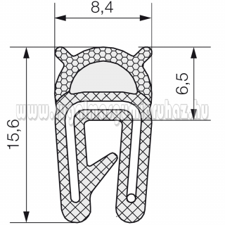 Kombinált profil 5704   1-2 mm