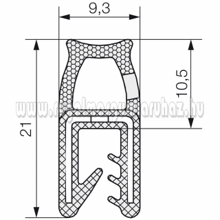 Kombinált profil 5705 1-3 mm