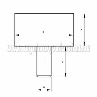 Rezgéscsillapító gumibak 40/25-4 M8