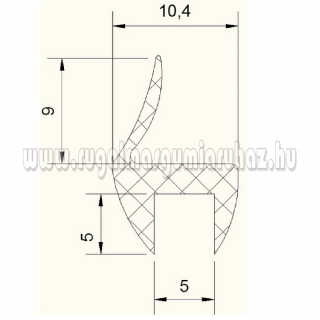 Zuhanykabin élvédő 5 mm