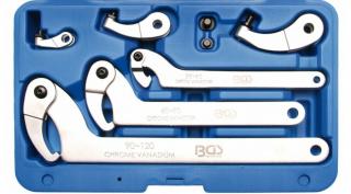 8 részes állítható körmös kulcs készlet, 35 - 120 mm (BGS-8542)