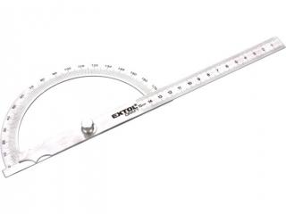 Extol Craft szögmérő/vonalzó, lakatos, hossz.: 278 mm, Inox, mm beosztás, 0° -180°, vastagság: 1,3 mm (925102)