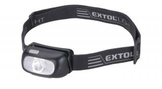 Extol Light LED fejlámpa, 5 W, CREE XPG, 130 Lumen; 40m hatótávolság, tölthető akkuval, 6 funkció, cseppálló: IPX5 (43181)