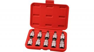 Extol Premium bitdugófej klt., 10db, imbusz, 1/2"×55mm (HEX 3-4-5-6-7-8-10-12-14-17), CrV/S2 (8818120)