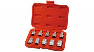 Extol Premium bitdugófej klt. belső, 10db, TORX, 1/2"×38mm (E8-10-11-12-14-16-18-20-22-24), CrV/S2 (8818128)