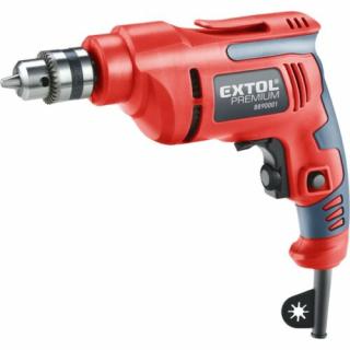 EXTOL PREMIUM fúrógép 450W, 0-2800 ford/perc, kulcsos tokmány, 1,0-10mm, 1,6 kg papír dobozban (8890001)