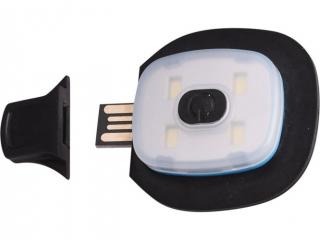 Extol tartalék LED homloklámpa sapkákhoz, 4×45 Lumen; USB tölthető Li-ion akku, 3 funkció (43191A)