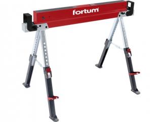 Fortum asztalosbak/fűrészbak állítható, összecsukható; 615 - 820 mm, max. terhelés: 590 kg, saját tömeg:13 kg (4759999)