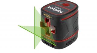 Fortum automatikus lézeres vízszintező, ZÖLD, 1H1V, Li-ion akku 3,7V 1400mAh, pontosság: 0,3mm/1m, 1/4" menet (4780208)