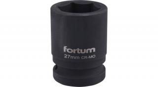 Fortum gépi (impakt) dugófej 3/4", 27mm, L 52 mm, feketített (4703027)