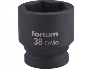 Fortum gépi (impakt) dugófej 3/4", 38mm, L 57 mm, feketített, FORTUM (4703038)