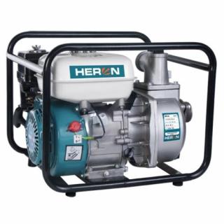 HERON benzinmotoros vízszivattyú 5,5 LE,max.600l/min, max.7m szívómélység,max.28m nyomómagasság, 50mm (2") csőátmérő (EPH-50) (8895101)