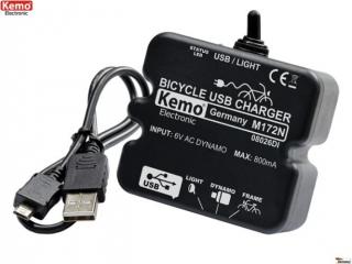 KEMO M172N KERÉKPÁR USB TÖLTŐ MP3 GPS PDA MOBILTELEFON TÖLTÉSSZABÁLYOZÓ