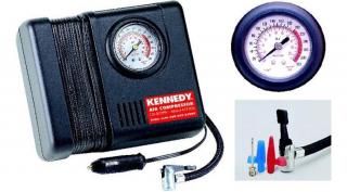 KENNEDY MINI 12V KOMPRESSZOR + 4db adapter ERŐS 300psi KEN5032500K 5év GARANCIA