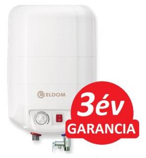 ELDOM 10 literes elektromos vízmelegítő - pult fölé telepíthető alsó kifolyású (B energia osztály / 2 kW)