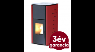FALCON COMODO CENTRAL P12 vízteres pellet kályha (13 kW - bordó)