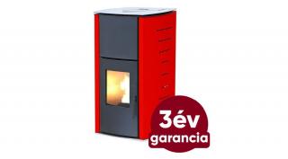 Falcon COMODO Central P18 vízteres pellet kályha (18 kW - Piros)